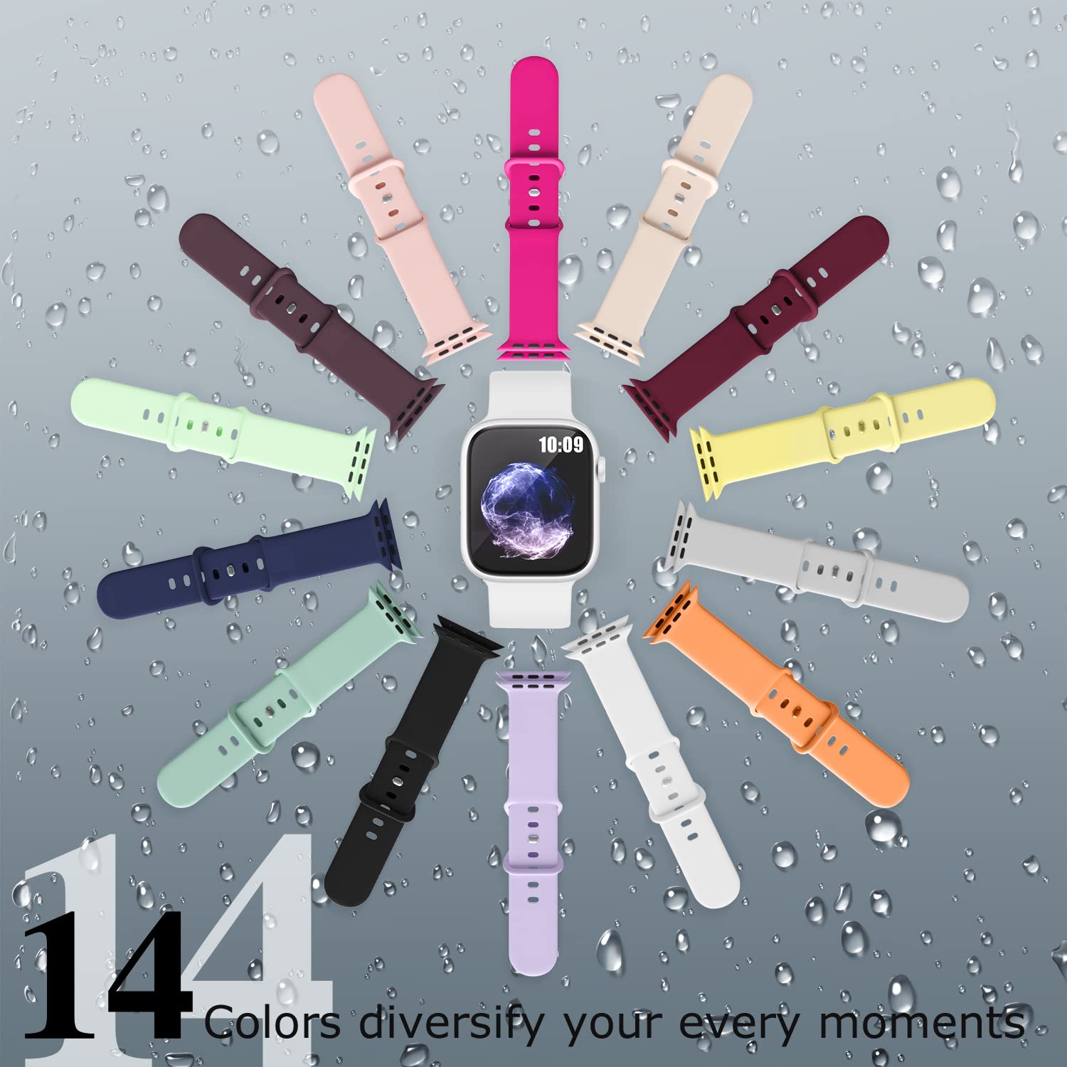 Foto 4 pulgar | Pulseras de Reloj Enjoyselfhub Compatibles Con Apple 41/40/38 Mm Paquete De 14 - Venta Internacional