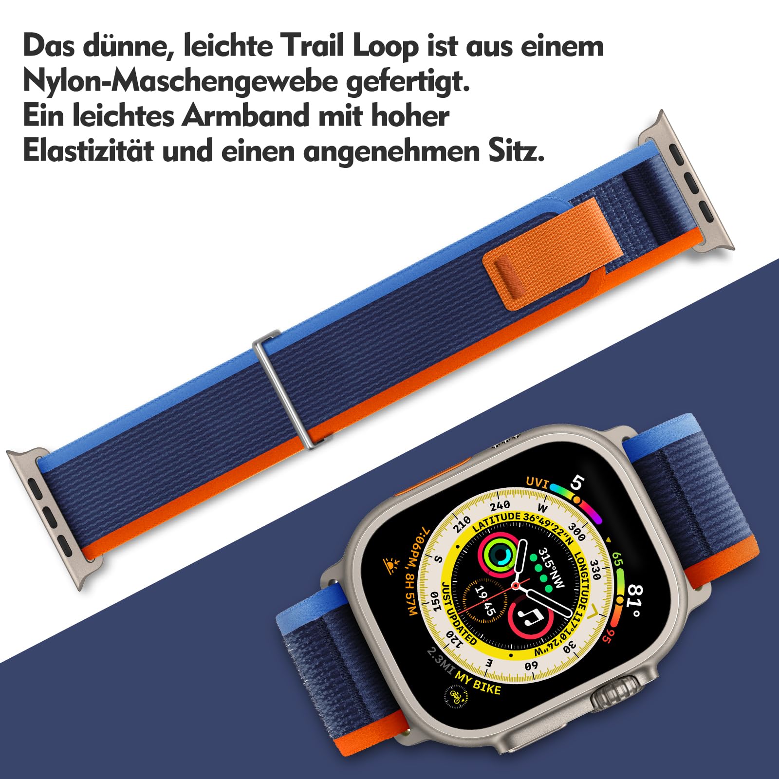 Foto 5 pulgar | Correa Deportiva Trail Loop para Apple Watch 42 Mm - Venta Internacional