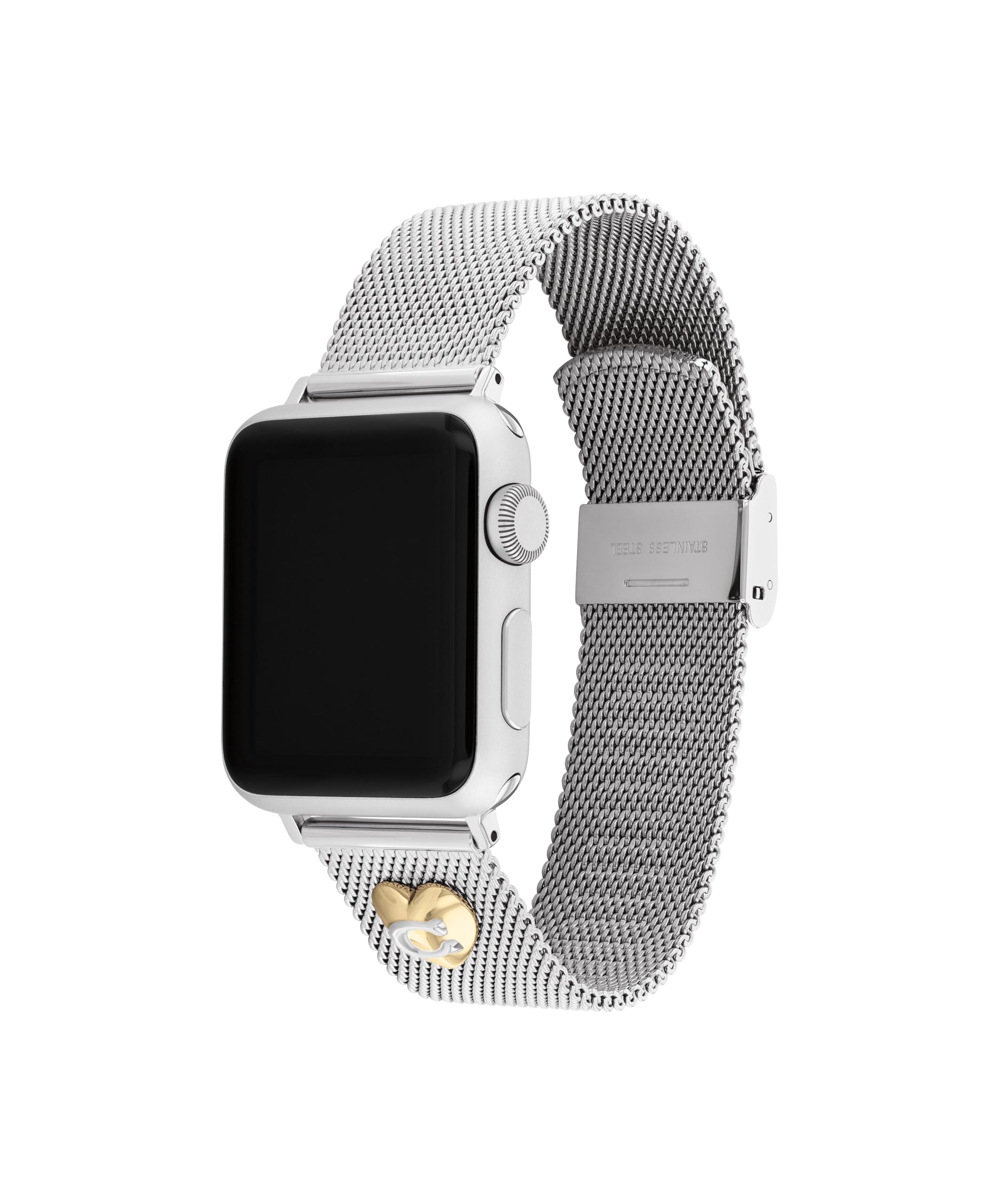 Foto 2 pulgar | Apple Watch Strap Coach Malla Acero Inoxidable - Venta Internacional