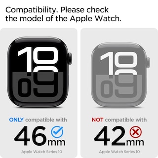 Foto 2 | Funda Con Correa Para Apple Watch Series 10 Spigen Lite Fit Pro De 46 Mm - Venta Internacional.