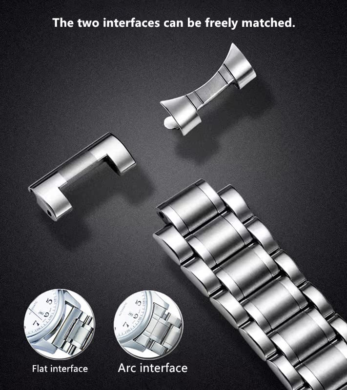 Foto 3 | Correa de Reloj Heyozury de Metal 20 mm- Venta Internacional