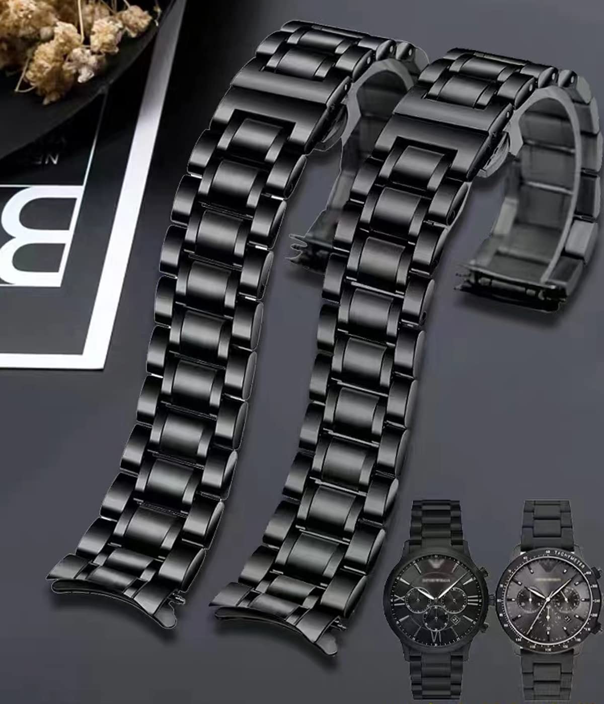 Foto 5 pulgar | Correa de Reloj Heyozury de Metal 20 mm- Venta Internacional
