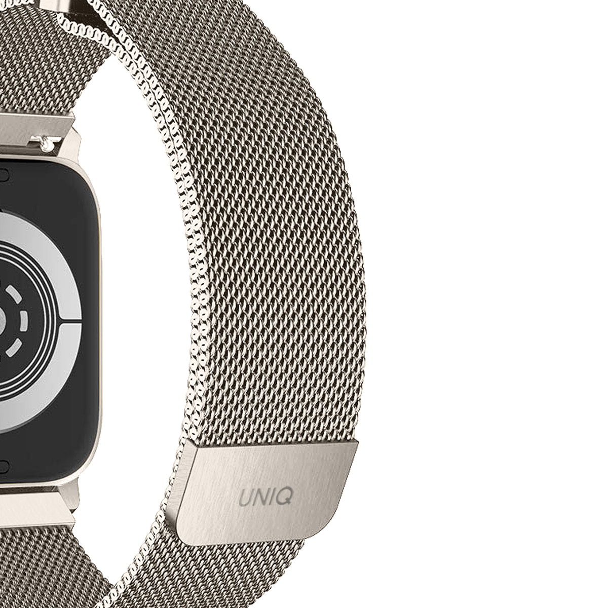 Foto 5 pulgar | Correa para Apple Watch Uniq Metálica Corte Milanés