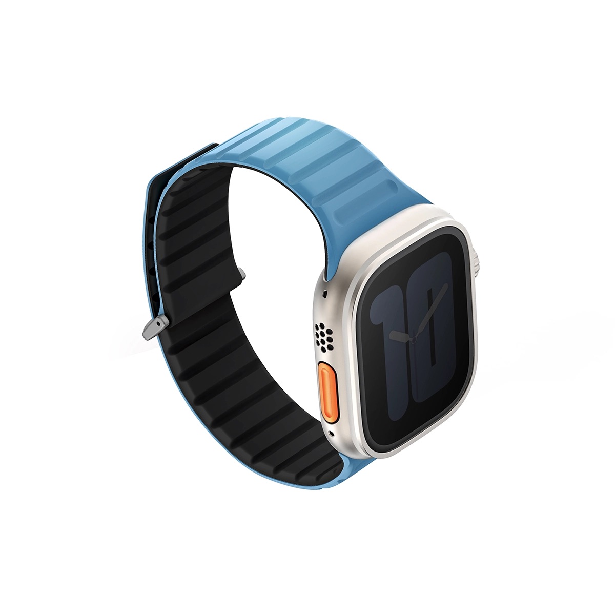 Foto 1 | Correa Para Apple Watch 46 | 45 | 44 | 42 Mm | Apple Watch Ultra 49 Mm Azul Pacífico | Negro Revix Evo De Uniq