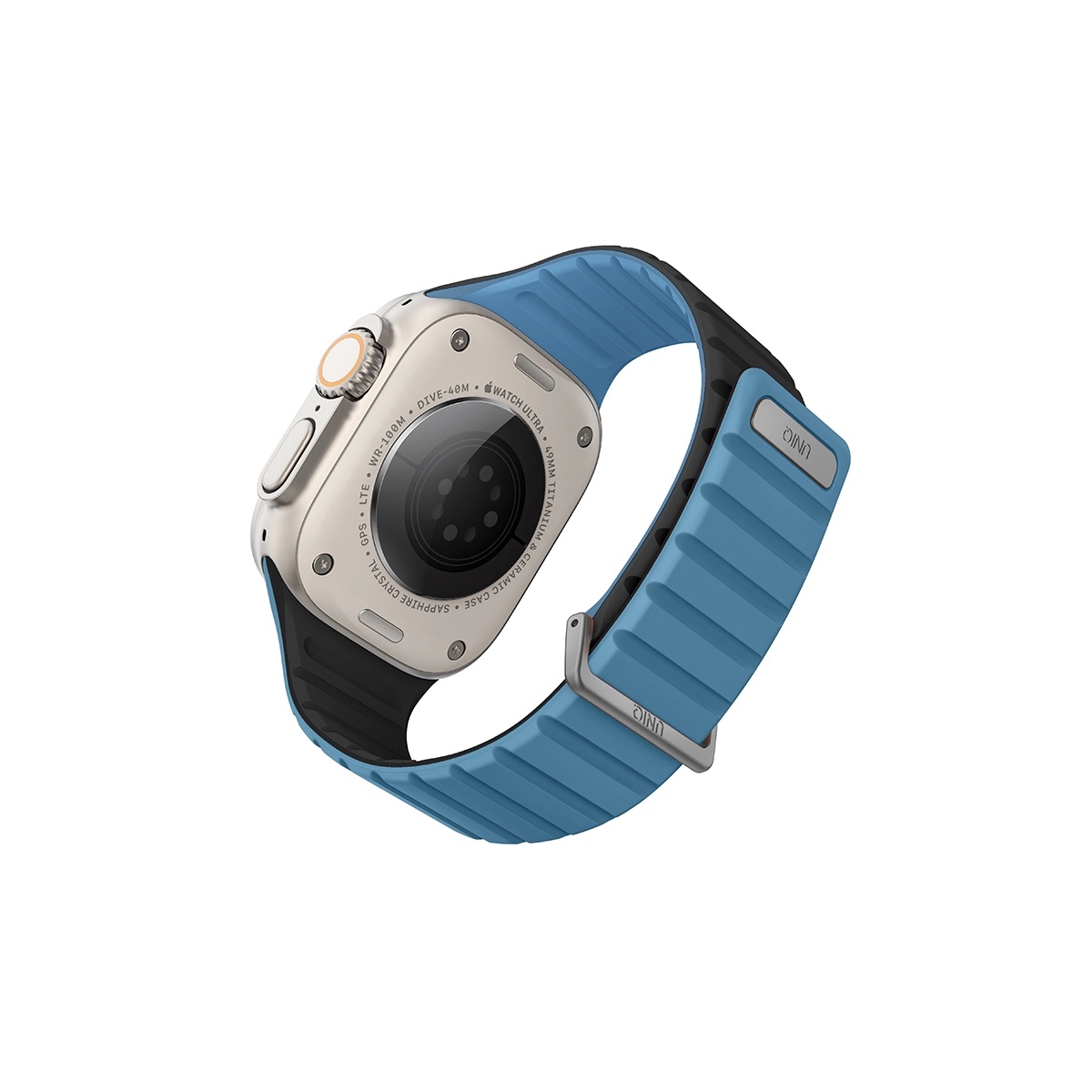 Foto 2 | Correa Para Apple Watch 46 | 45 | 44 | 42 Mm | Apple Watch Ultra 49 Mm Azul Pacífico | Negro Revix Evo De Uniq