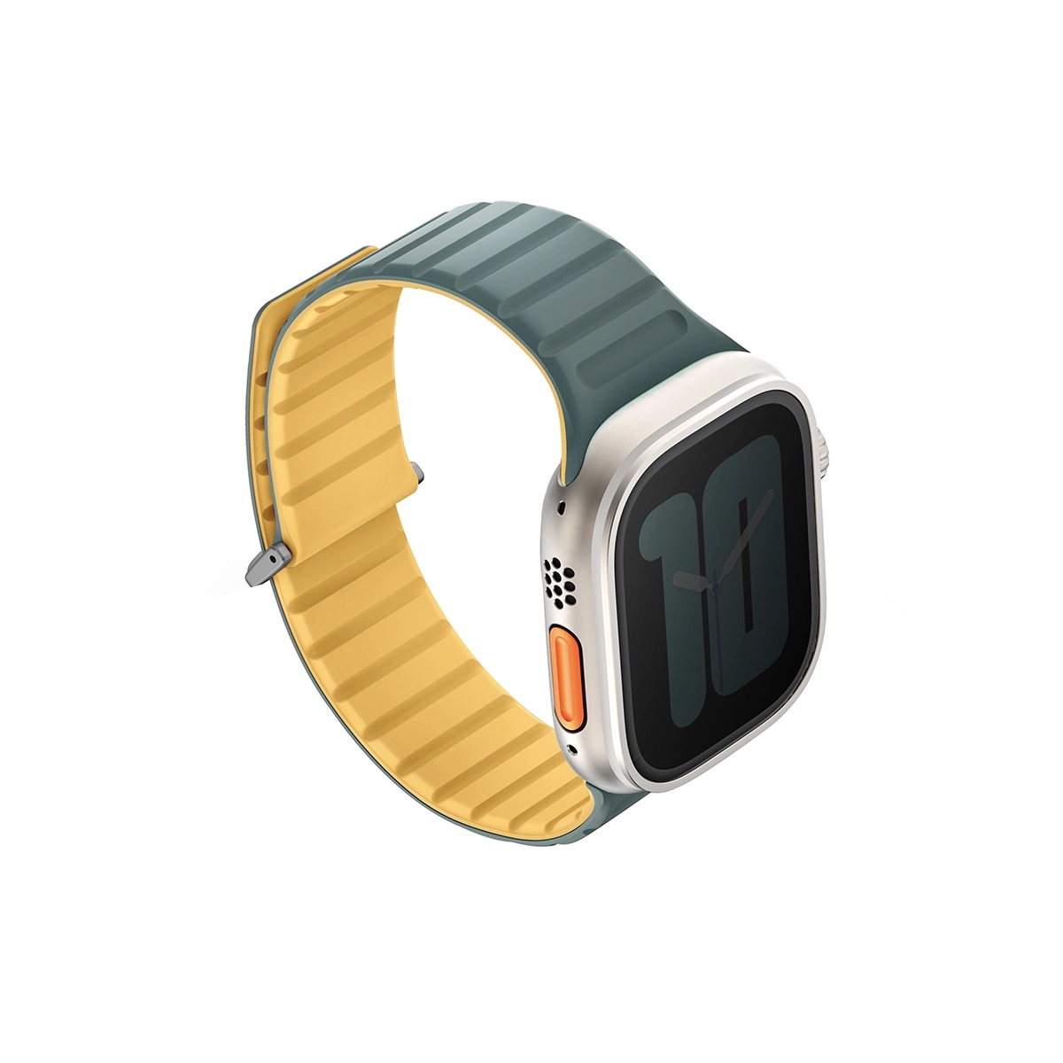 Correa Para Apple Watch 46 | 45 | 44 | 42 Mm | Apple Watch Ultra 49 Mm Verde Viridiano | Amarillo Revix Evo De Uniq