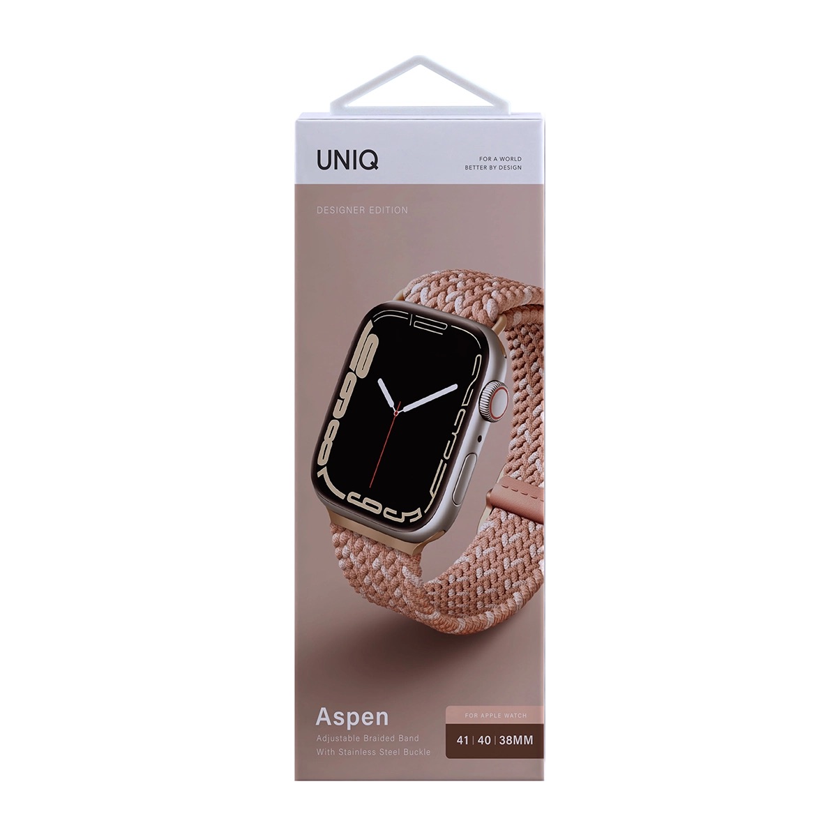 Foto 4 | Correa Para Apple Watch 42 | 41 | 40 | 38 Mm Rosa Cítrico Aspen De Uniq