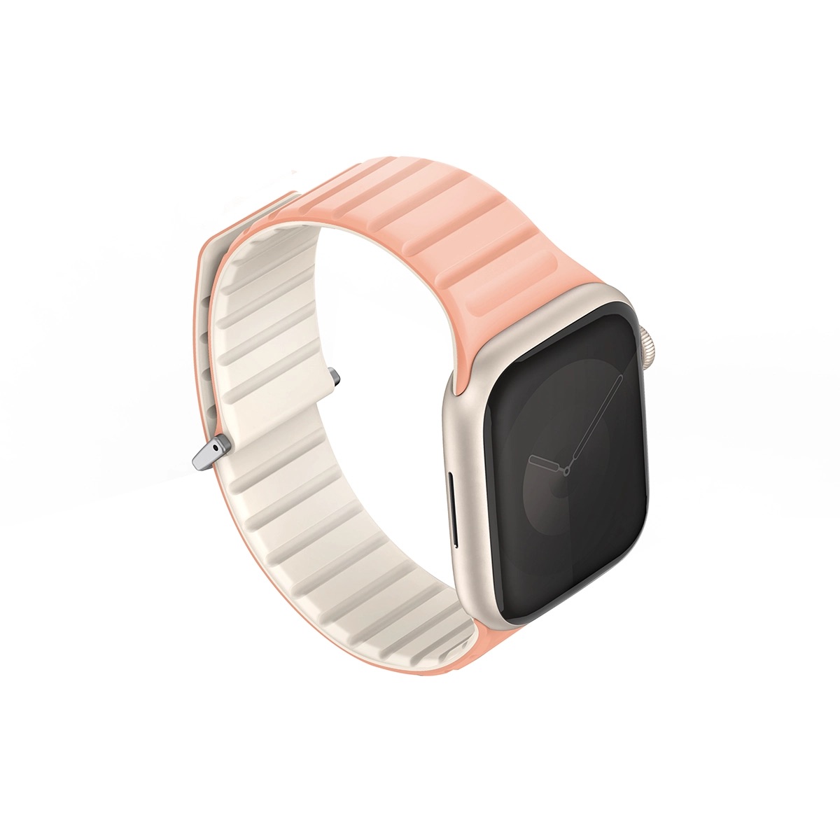 Foto 1 | Correa Para Apple Watch 42 | 41 | 40 | 38 Mm Rosa Crepé | Marfíl Revix Evo De Uniq