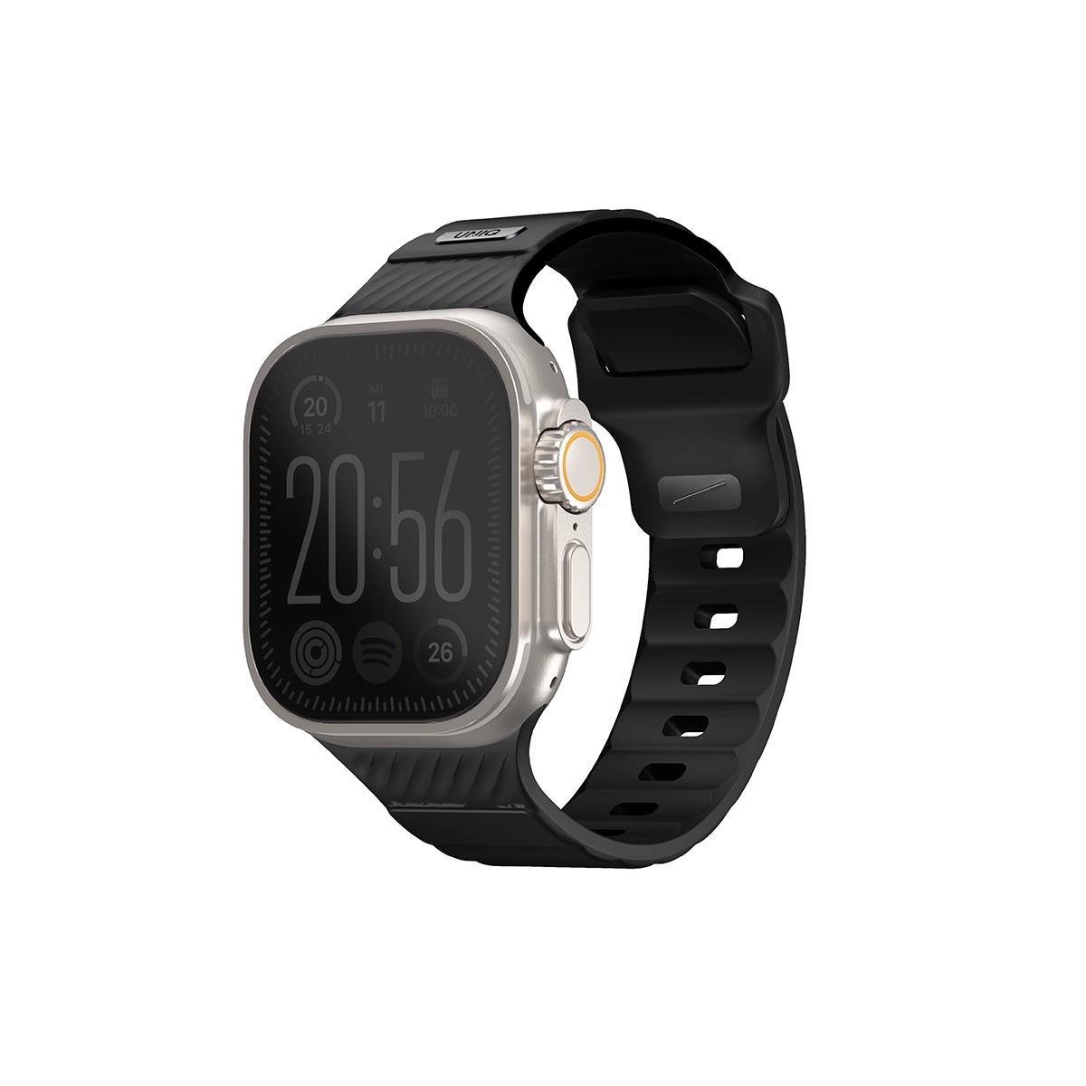 Correa Para Apple Watch 46 | 45 | 44 | 42 Mm | Apple Watch Ultra 49 Mm Negro Stride De Uniq