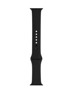 Foto 1 | Correa de Silicón Basariworld Negra para Apple Watch de 44 mm