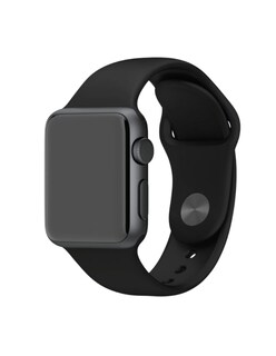 Foto 2 | Correa de Silicón Basariworld Negra para Apple Watch de 44 mm