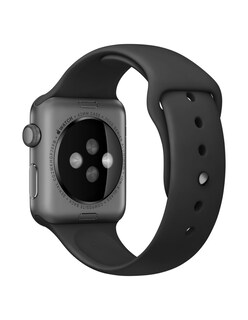 Foto 3 | Correa de Silicón Basariworld Negra para Apple Watch de 44 mm