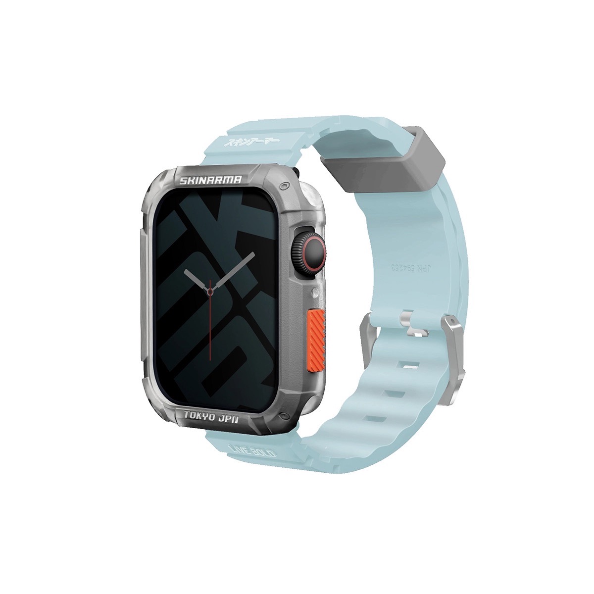 Foto 3 pulgar | Correa para Apple Watch Skinarma Shokku Azul