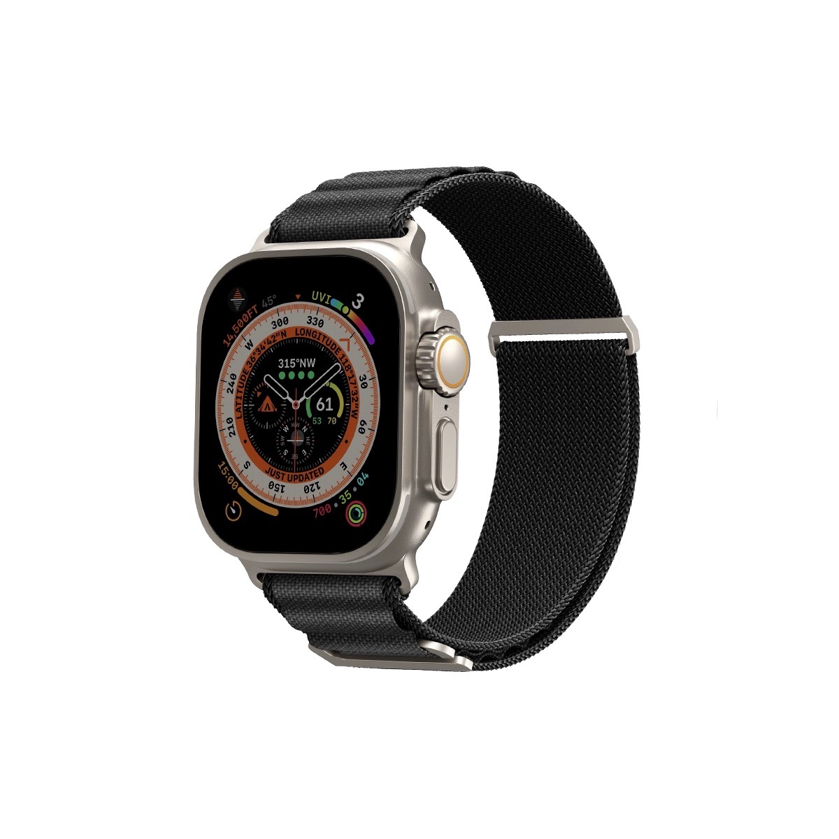 Foto 2 pulgar | Correa para Apple Watch 46  45  44 42 mm Negro