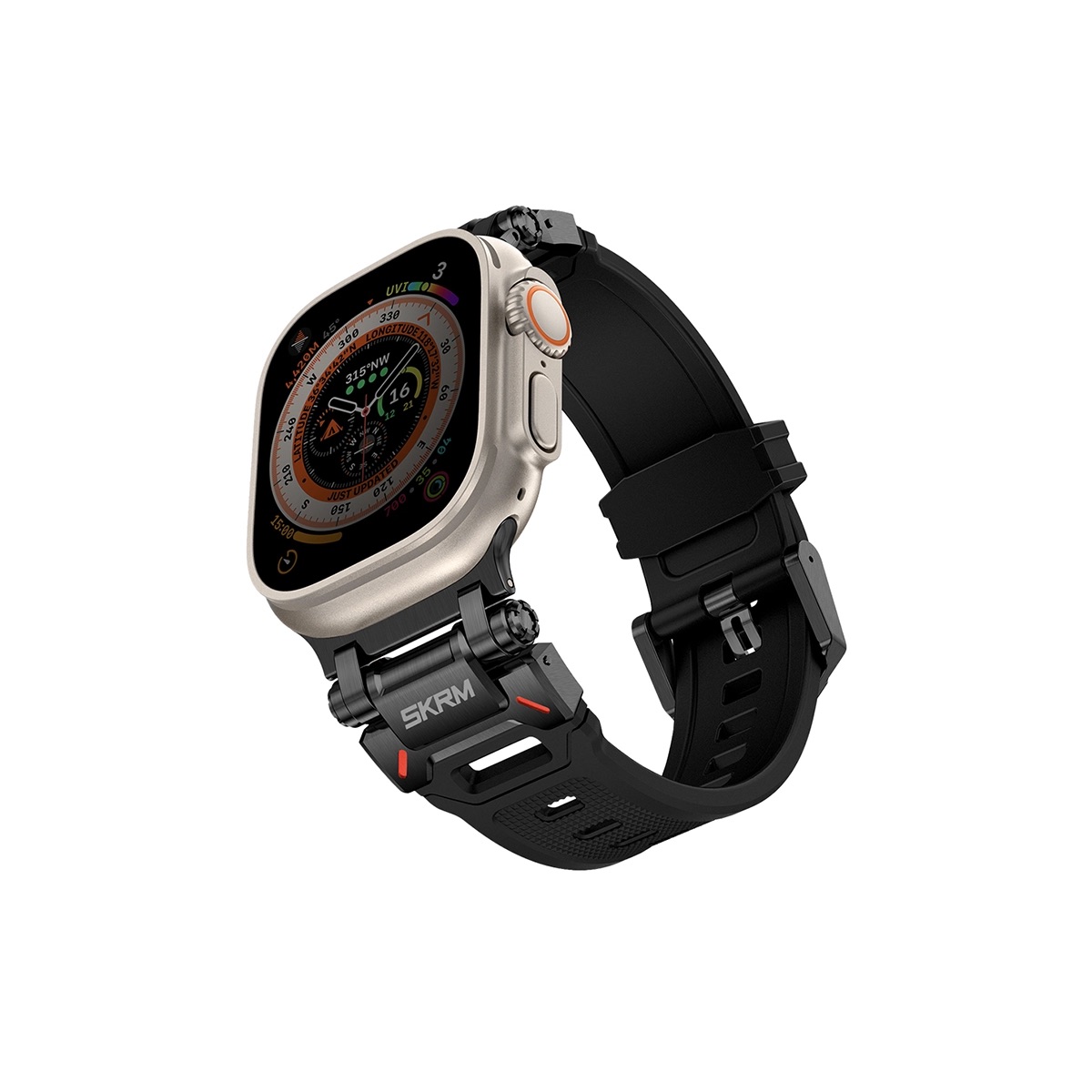 Foto 3 | Correa Skinarma Titon Negro para Apple Watch 46 | 45 | 44 | 42 mm | Apple Watch Ultra 49 mm