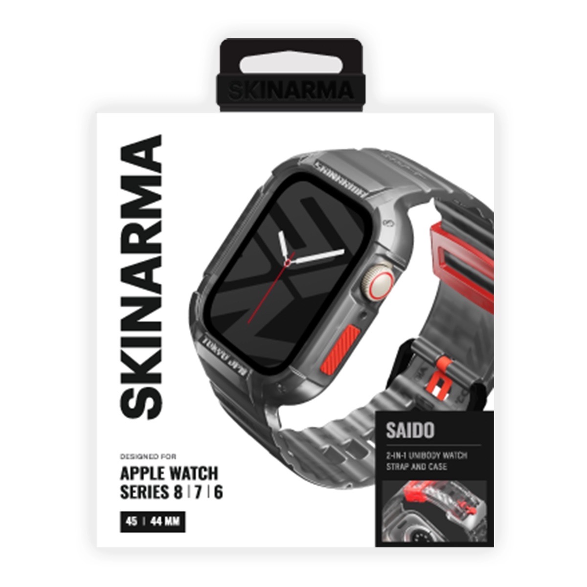 Foto 6 pulgar | Correa con Funda para Apple Watch Skinarma Saido