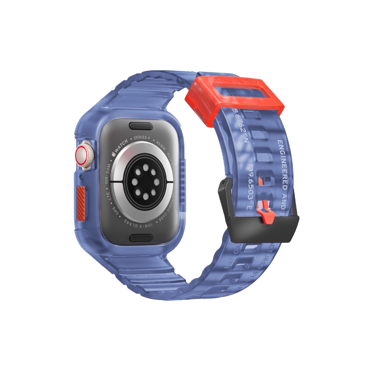 Foto 5 pulgar | Correa con Funda para Apple Watch 45 Mm Azul Oscuro Saido de Skinarma
