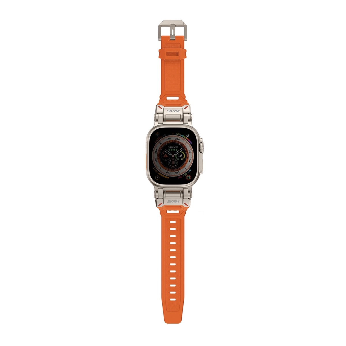 Foto 5 pulgar | Correa Skinarma Titon Naranja para Apple Watch 46 | 45 | 44 | 42 mm | Apple Watch Ultra 49 mm