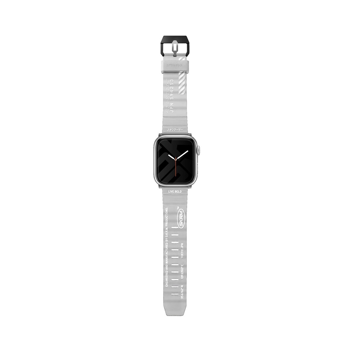 Foto 2 pulgar | Correa Y Funda Para Apple Watch 45 Transparente Matizado Shokku + Kurono De Skinarma