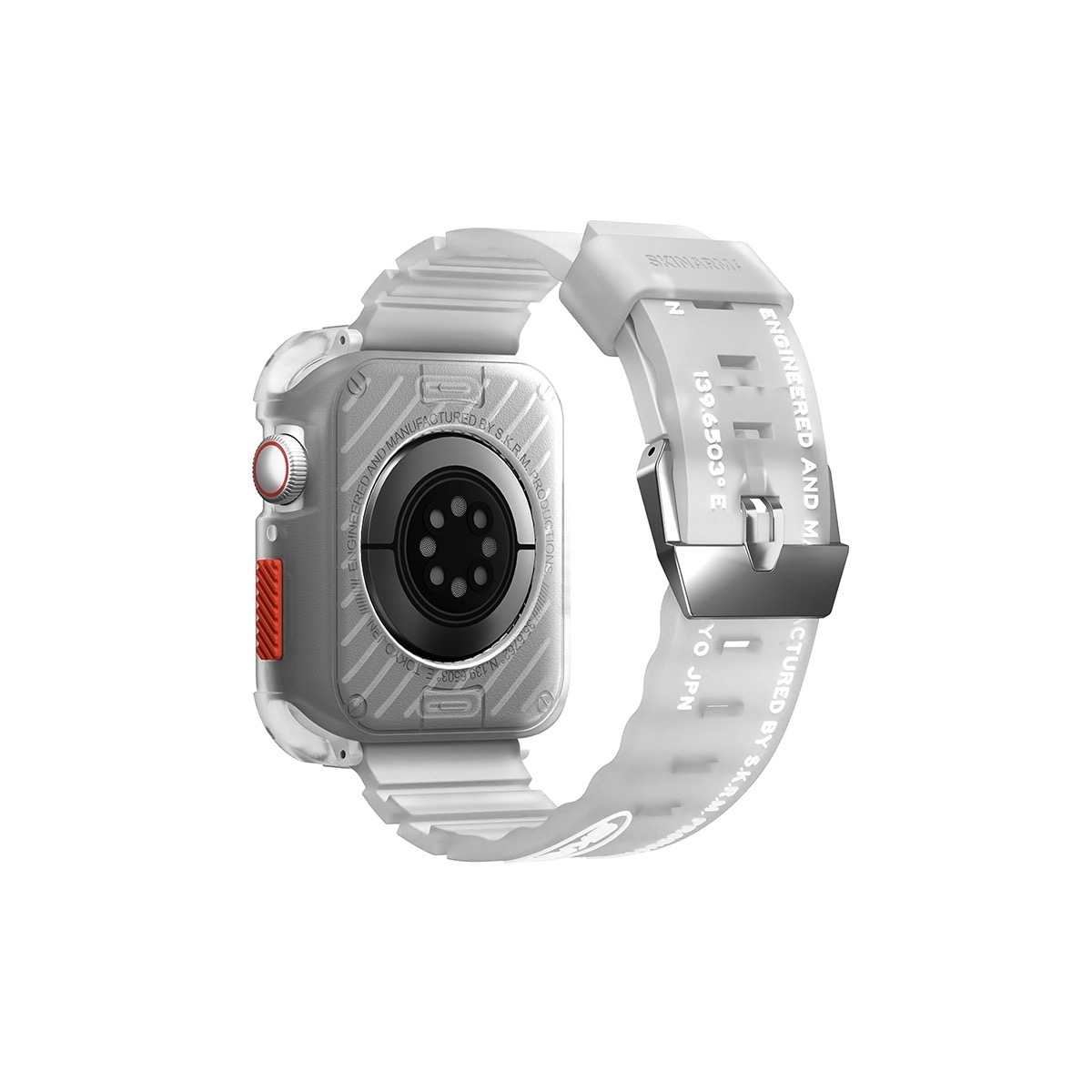 Foto 5 pulgar | Correa Y Funda Para Apple Watch 45 Transparente Matizado Shokku + Kurono De Skinarma