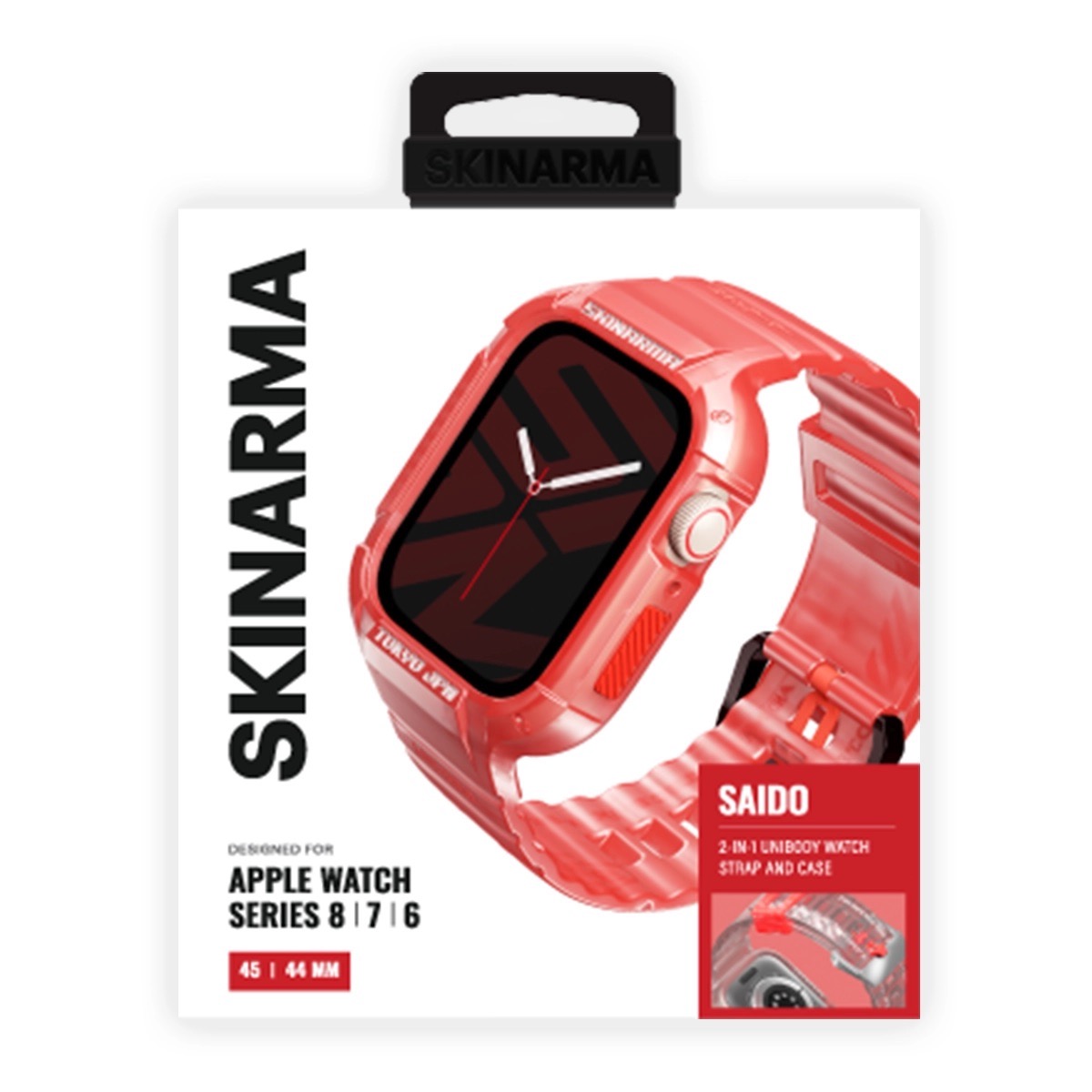Foto 5 pulgar | Correa con Funda para Apple Watch Skinarma Saido