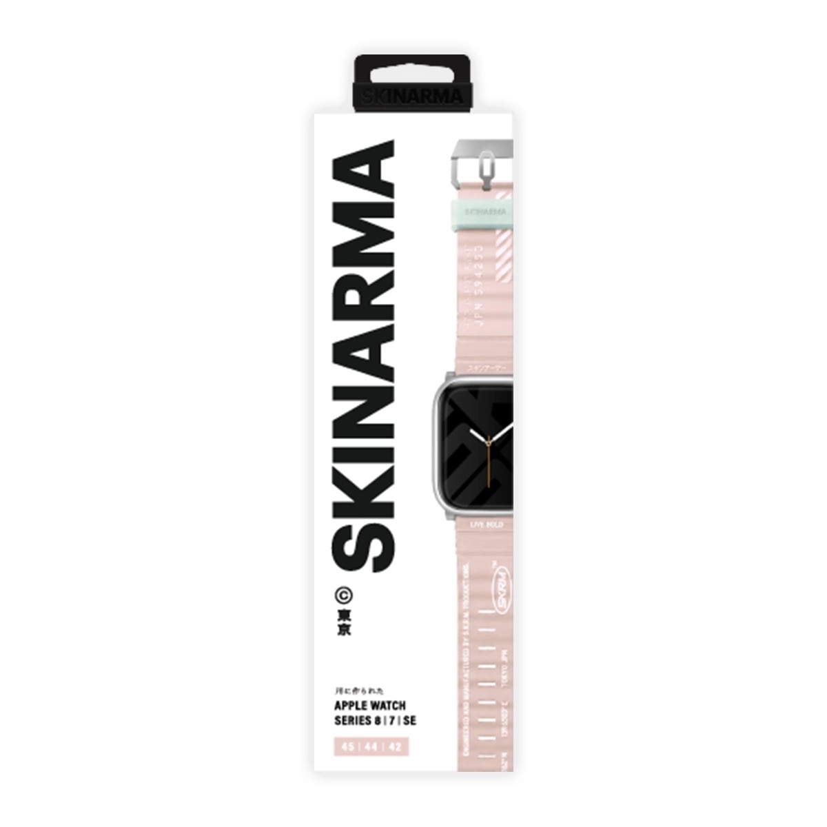 Foto 4 pulgar | Correa para Apple Watch Skinarma Shokku Rosa