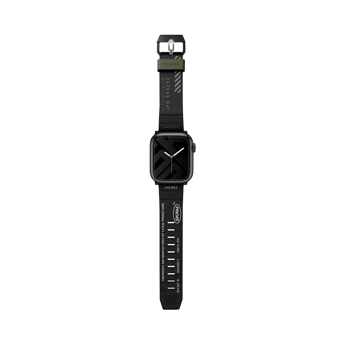 Foto 2 pulgar | Correa Para Apple Watch 46 Mm Negro Shokku De Skinarma