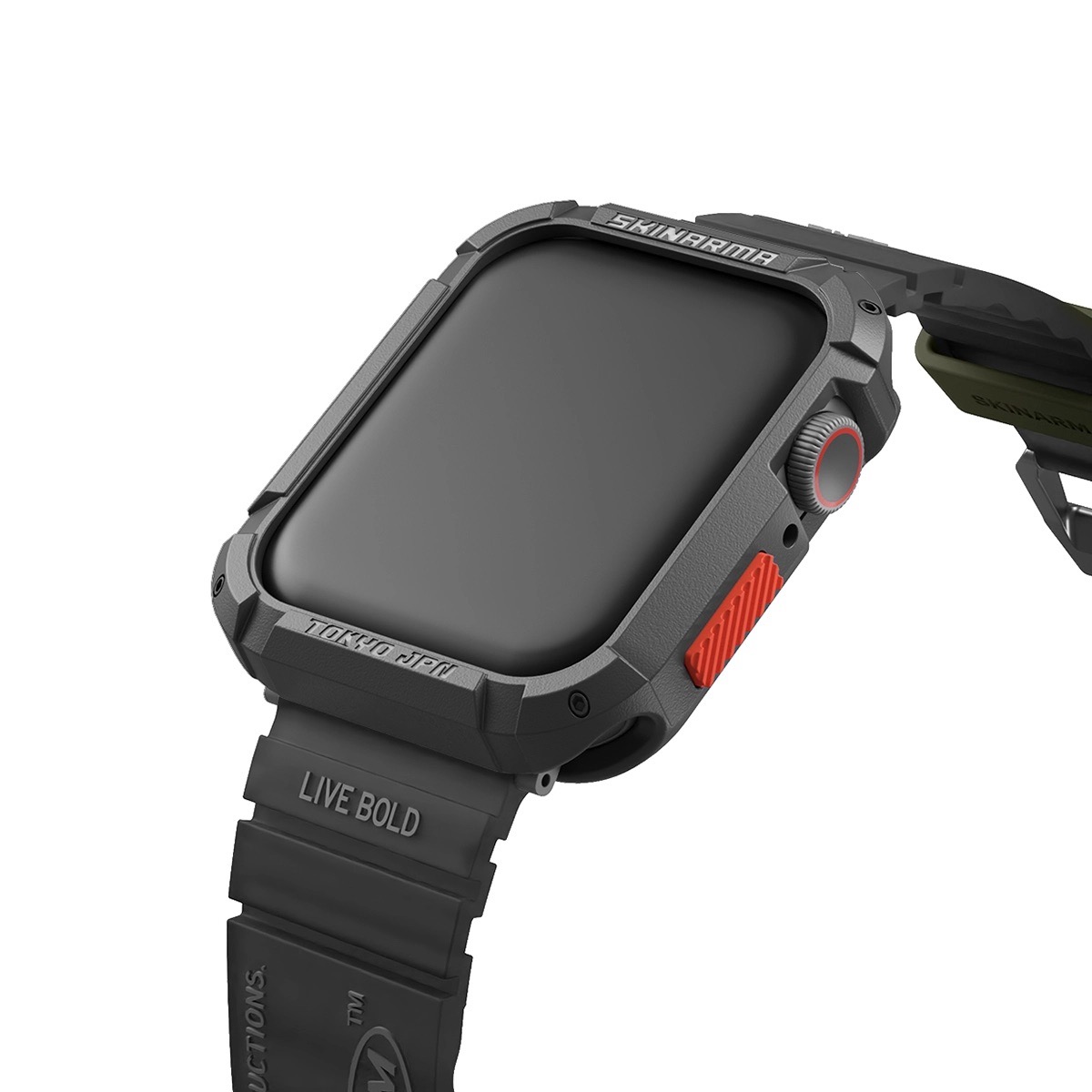 Foto 4 pulgar | Correa Para Apple Watch 46 Mm Negro Shokku De Skinarma