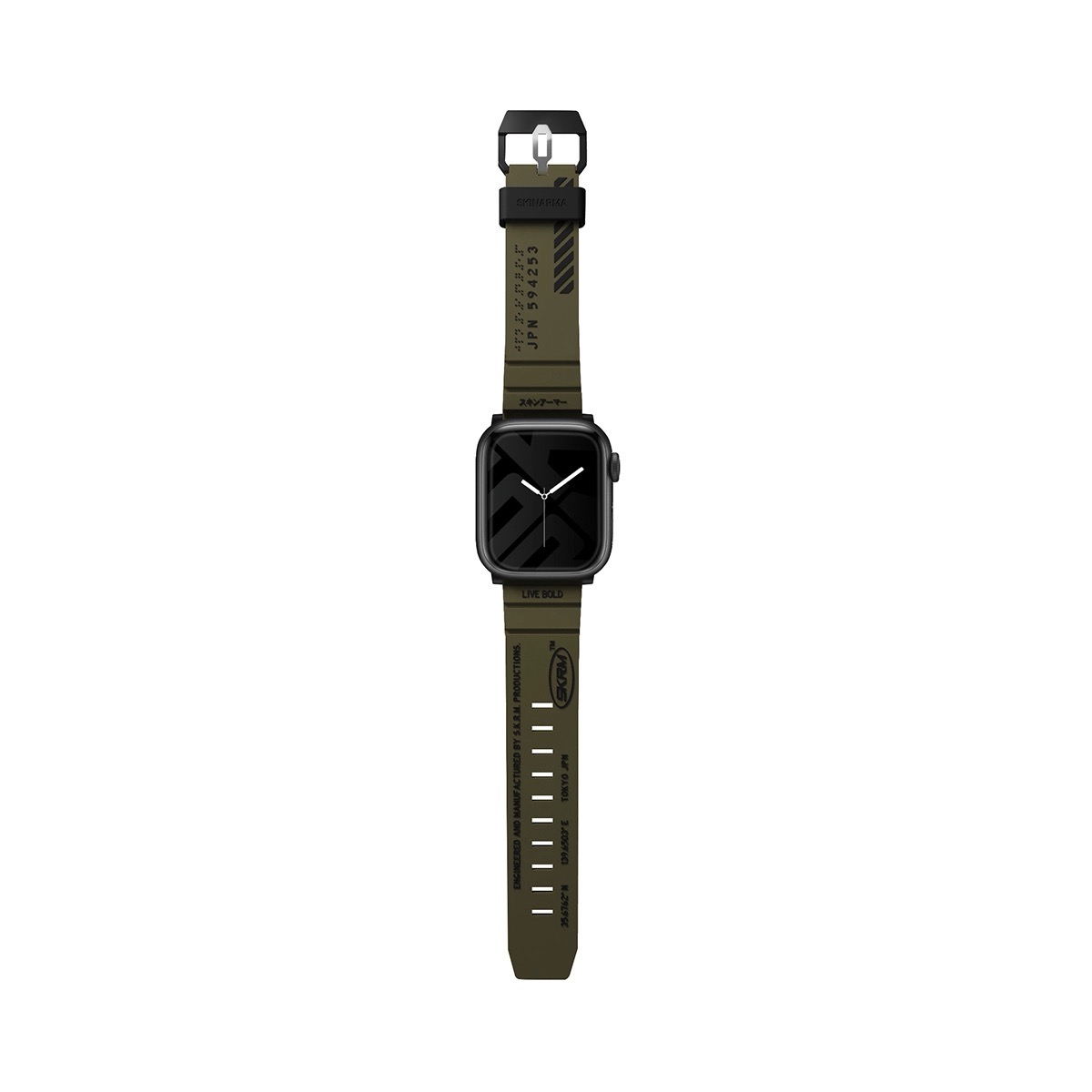Foto 2 pulgar | Correa Para Apple Watch 46 Mm Verde Olivo Shokku De Skinarma