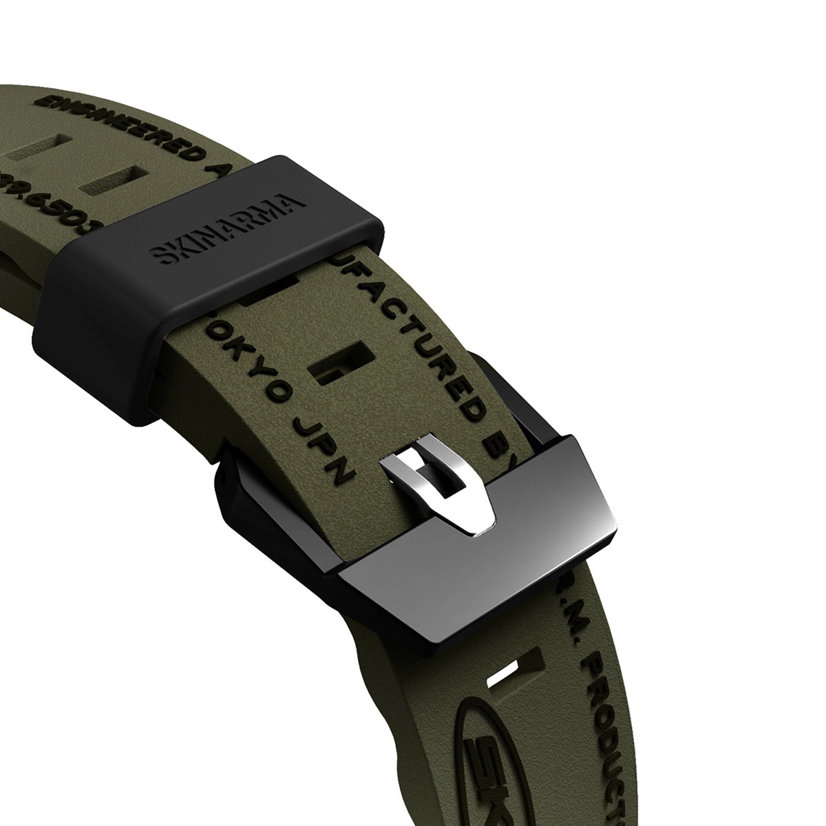 Foto 6 pulgar | Correa Para Apple Watch 46 Mm Verde Olivo Shokku De Skinarma