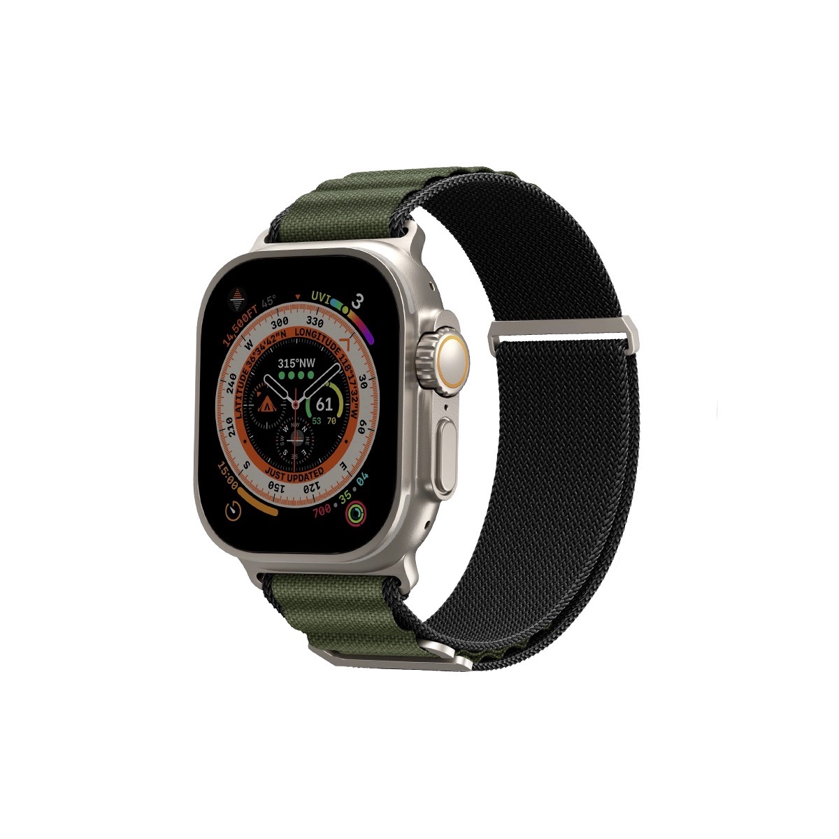 Foto 2 pulgar | Correa para Apple Watch 46  45 44  42 mm Verde Olivo
