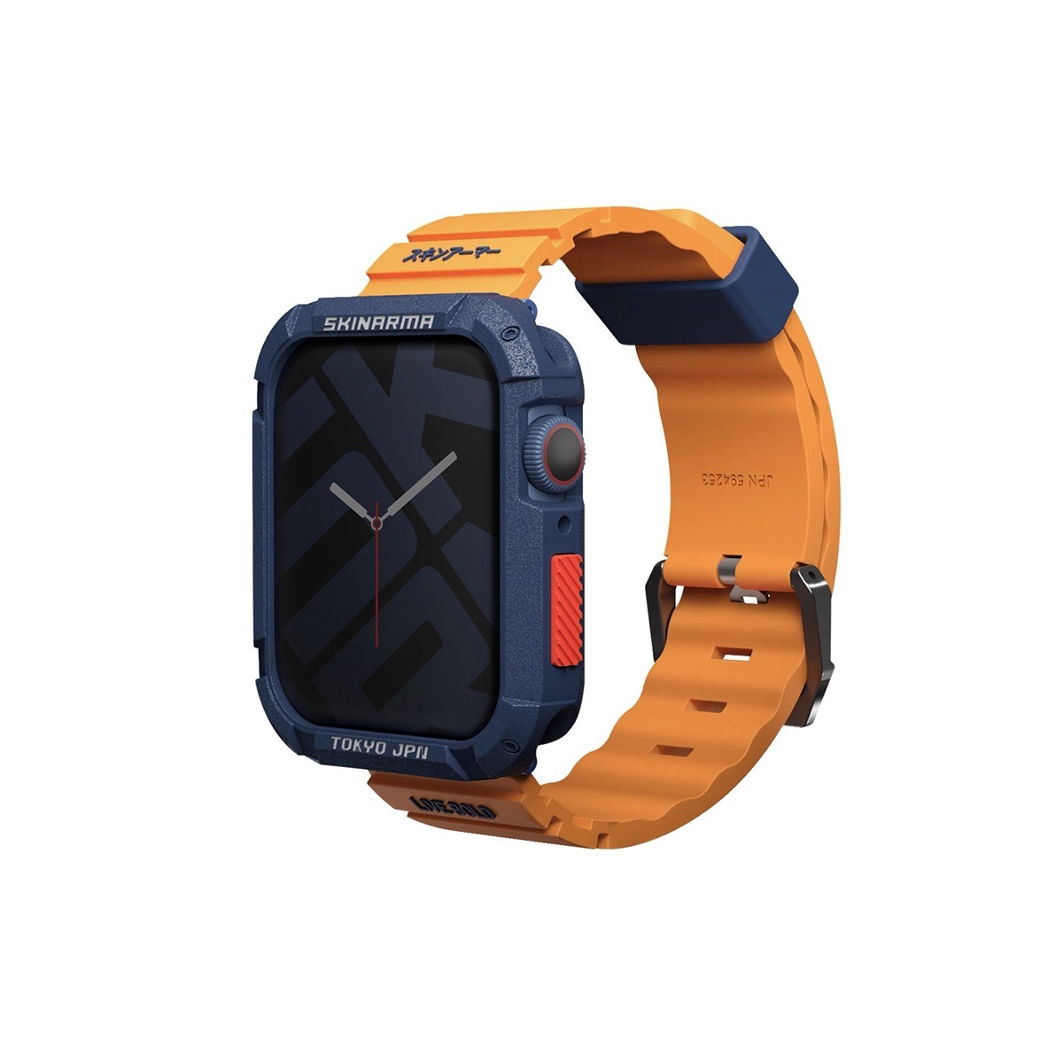 Foto 3 pulgar | Correa Para Apple Watch 46 Mm Naranja Shokku De Skinarma
