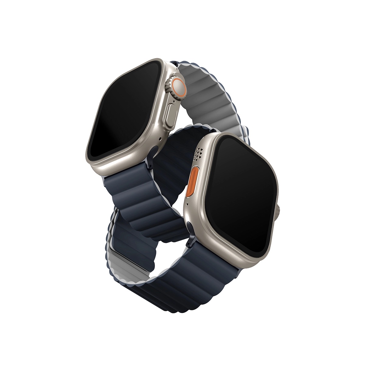 Correa Para Apple Watch 46 | 45 | 44 | 42 Mm | Apple Watch Ultra 49 Mm Azul Grisaceo | Gris Cenizo Revix  De Uniq