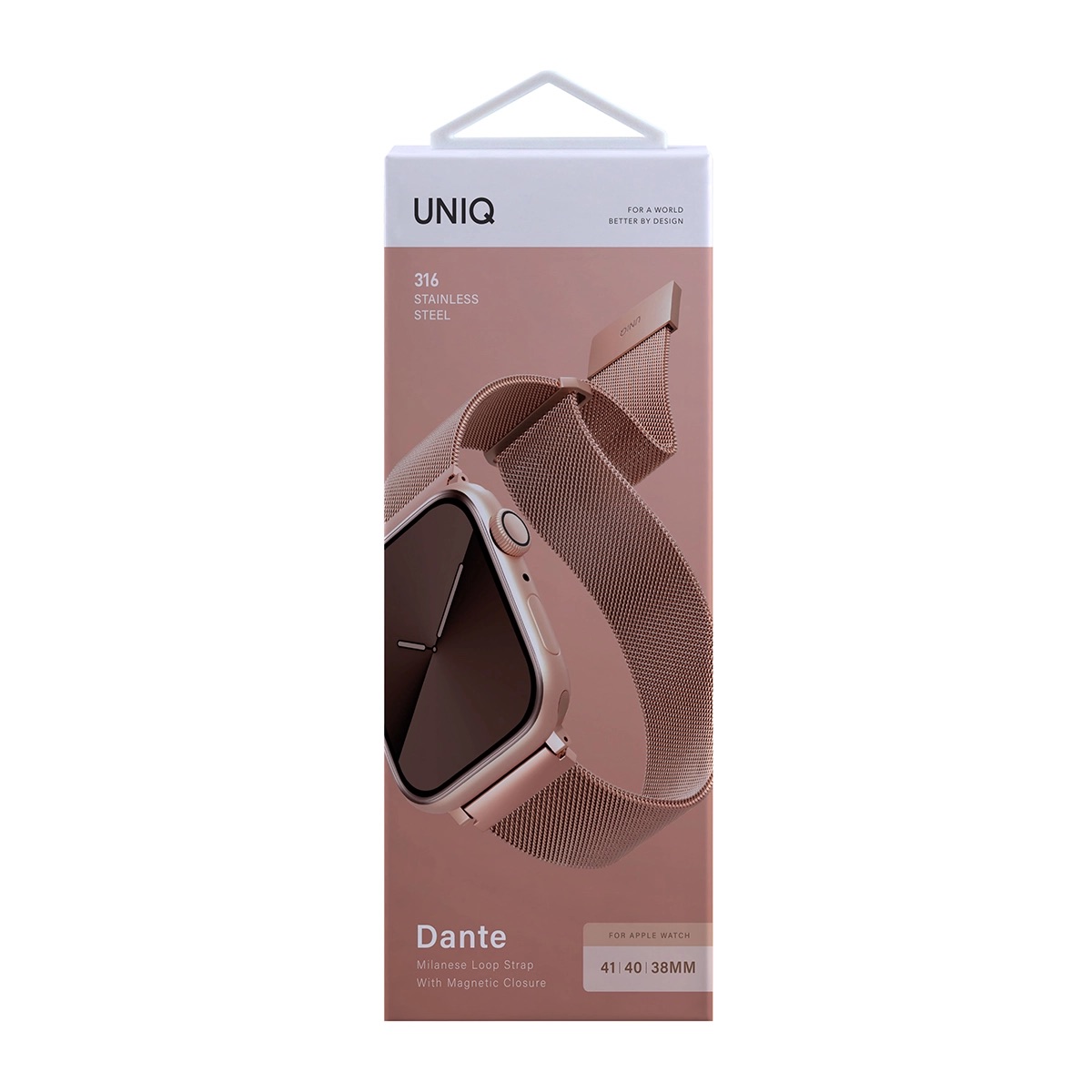 Foto 5 pulgar | Correa Dante de Acero Inoxidable para Apple Watch 42  41  40 38 mm