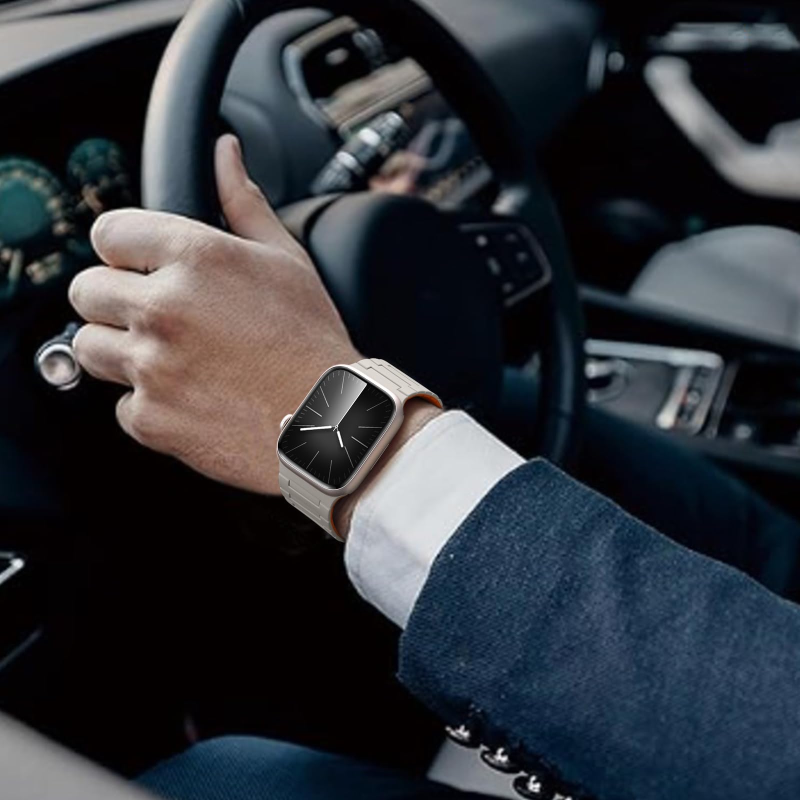 Foto 7 pulgar | Correa De Reloj Magnética Compatible Con Snblk Iwatch Ultra 2 49 Mm/44 Mm - Venta Internacional.