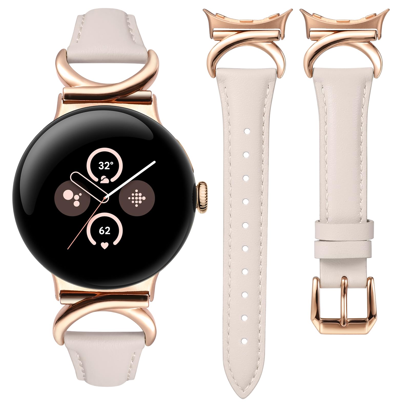 Foto 1 | Correa De Reloj Minyee Leather Compatible Con Google Pixel Watch 3 De 41 Mm - Venta Internacional.