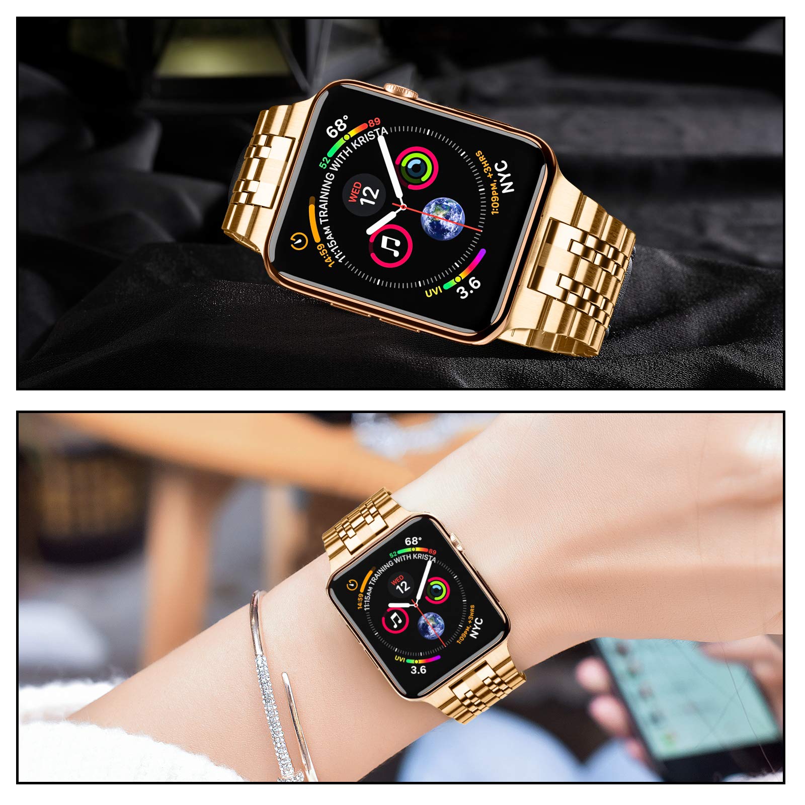 Foto 7 pulgar | Correa De Reloj Mio-hhr Compatible Con Apple 46 Mm Serie 10 - Venta Internacional.