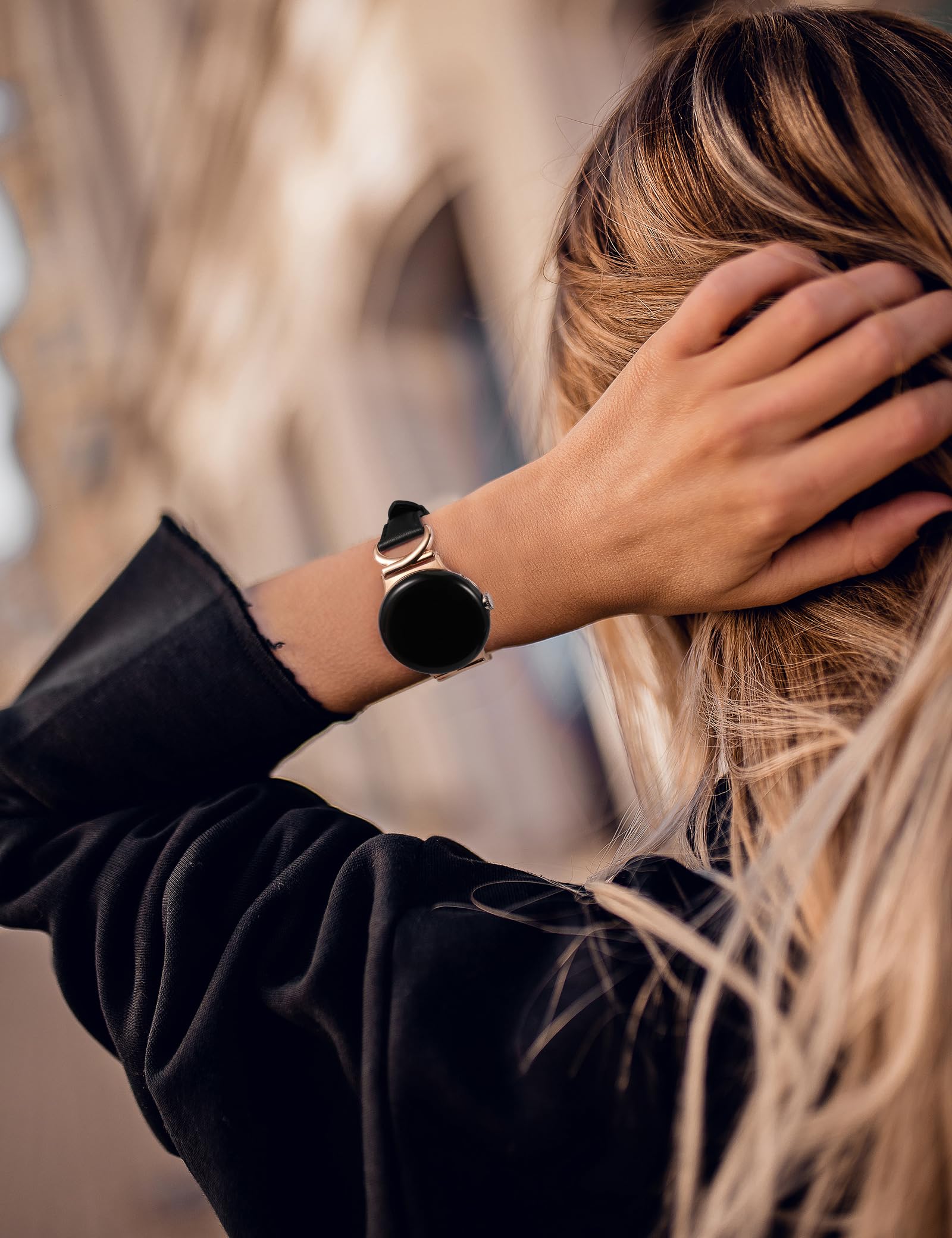 Foto 7 pulgar | Correa De Reloj Minyee Leather Compatible Con Google Pixel 3 De 41 Mm - Venta Internacional.