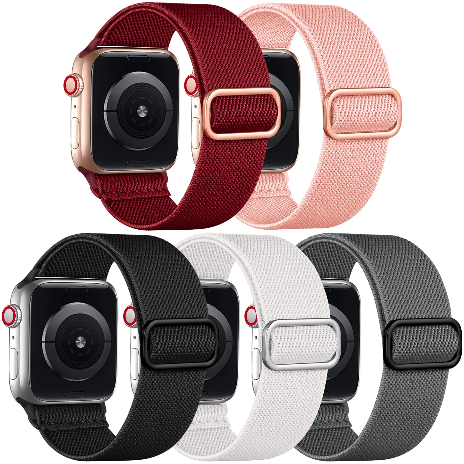 Foto 2 pulgar | Correa De Reloj Adorve, Elástica, De Nailon, De Nailon, Para Apple Watch - Venta Internacional.
