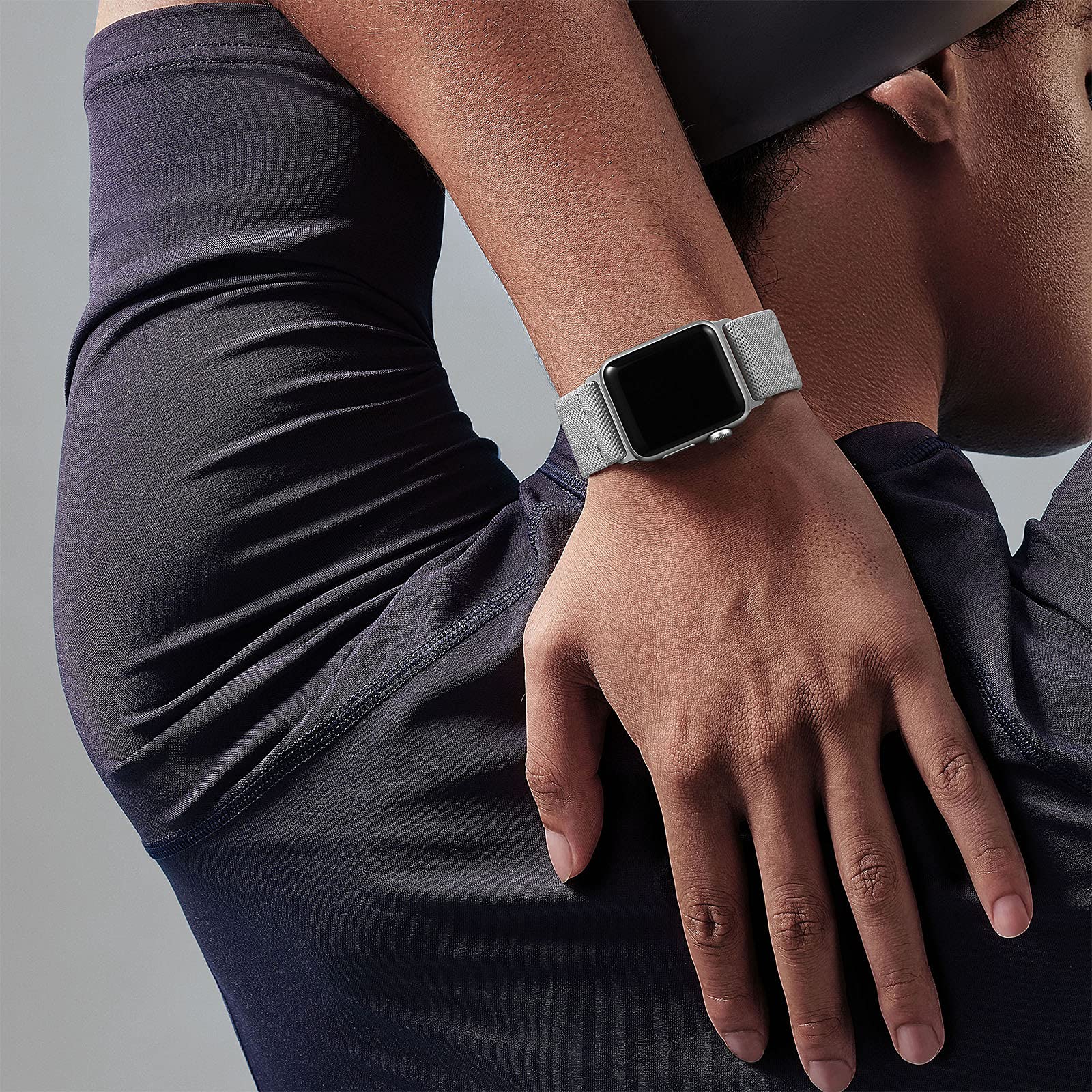 Foto 7 pulgar | Correa De Reloj Adorve, Elástica, De Nailon, De Nailon, Para Apple Watch - Venta Internacional.