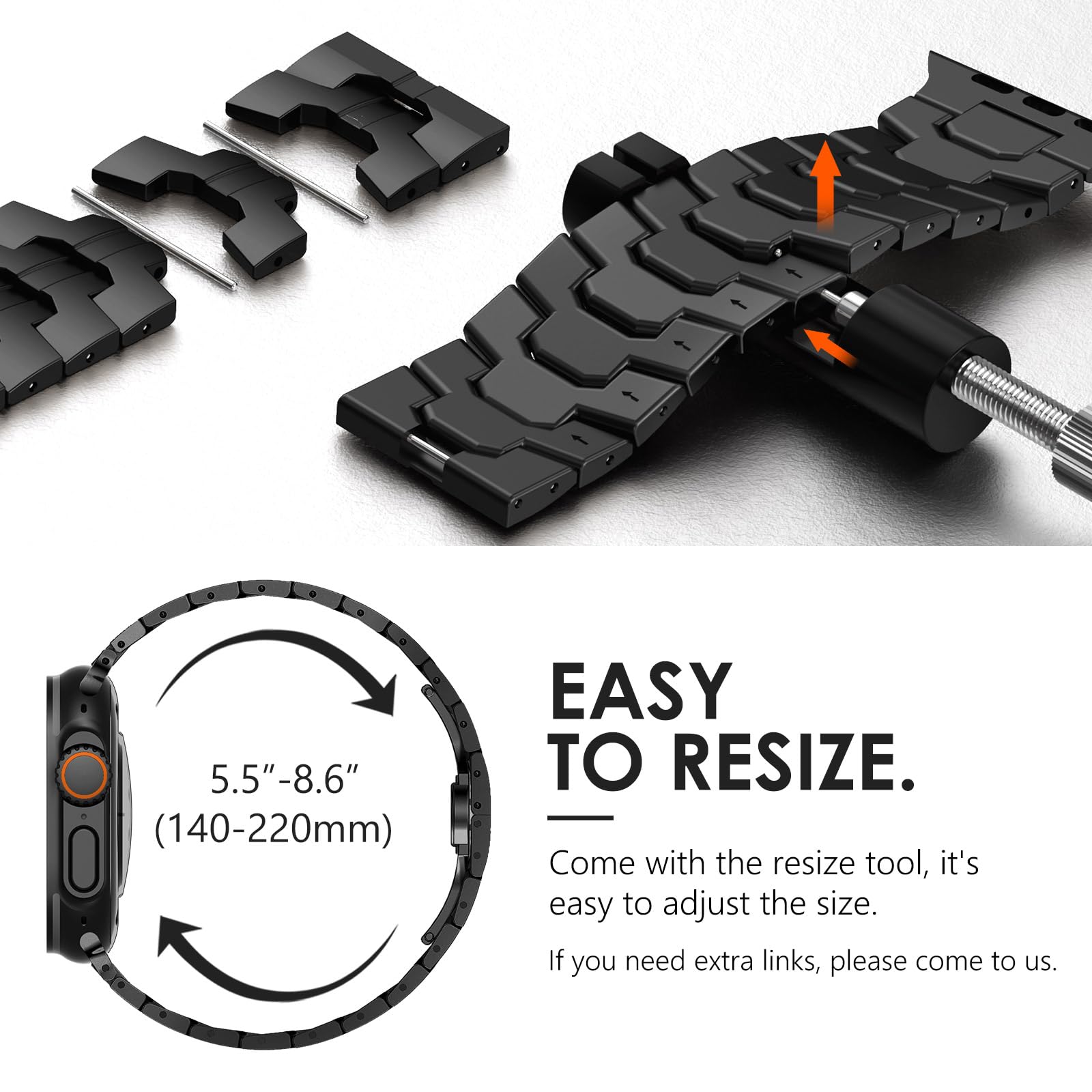 Foto 5 pulgar | Correa De Reloj Newways Ultra 2 De 49 Mm Compatible Con Apple Watch De Titanio - Venta Internacional.