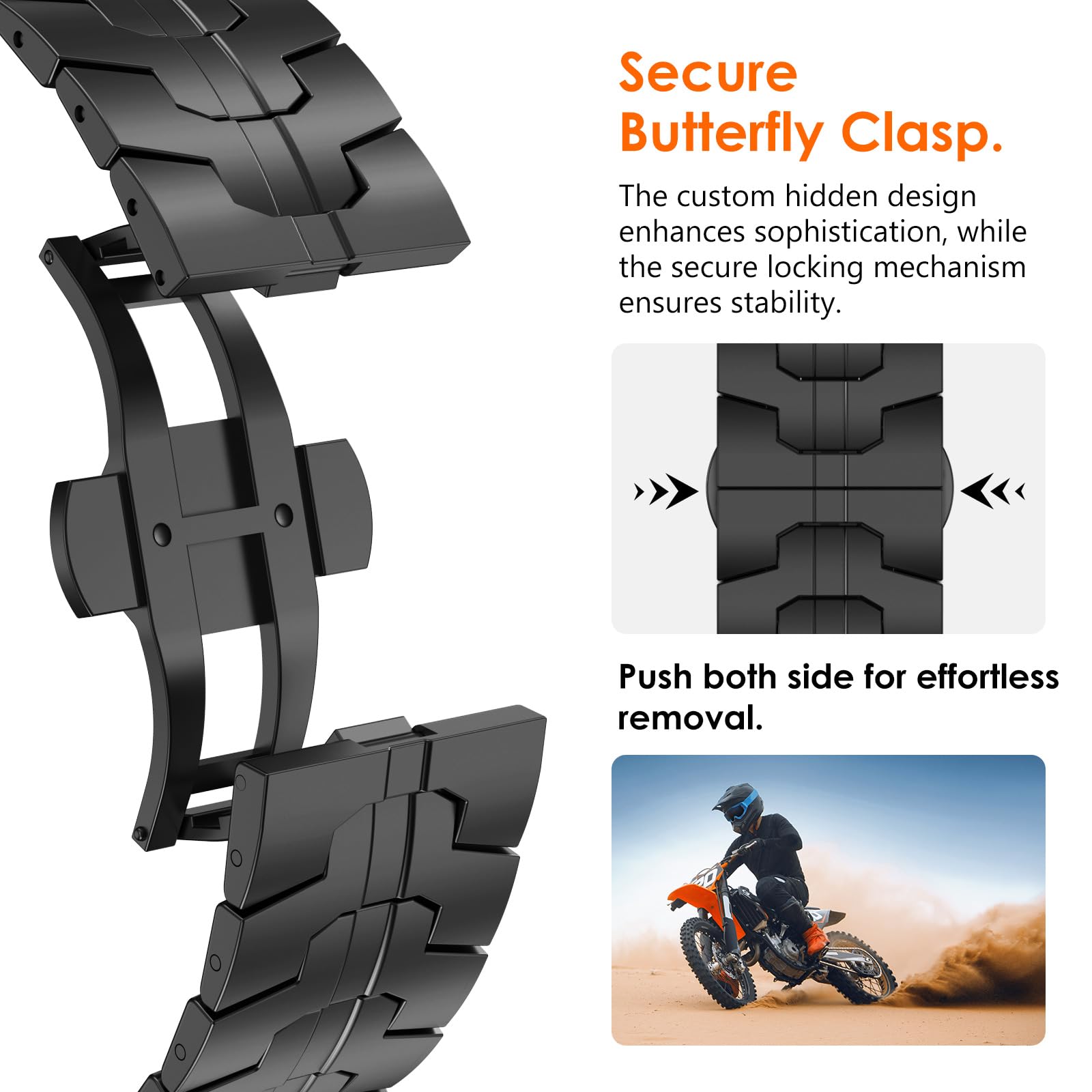 Foto 6 pulgar | Correa De Reloj Newways Ultra 2 De 49 Mm Compatible Con Apple Watch De Titanio - Venta Internacional.