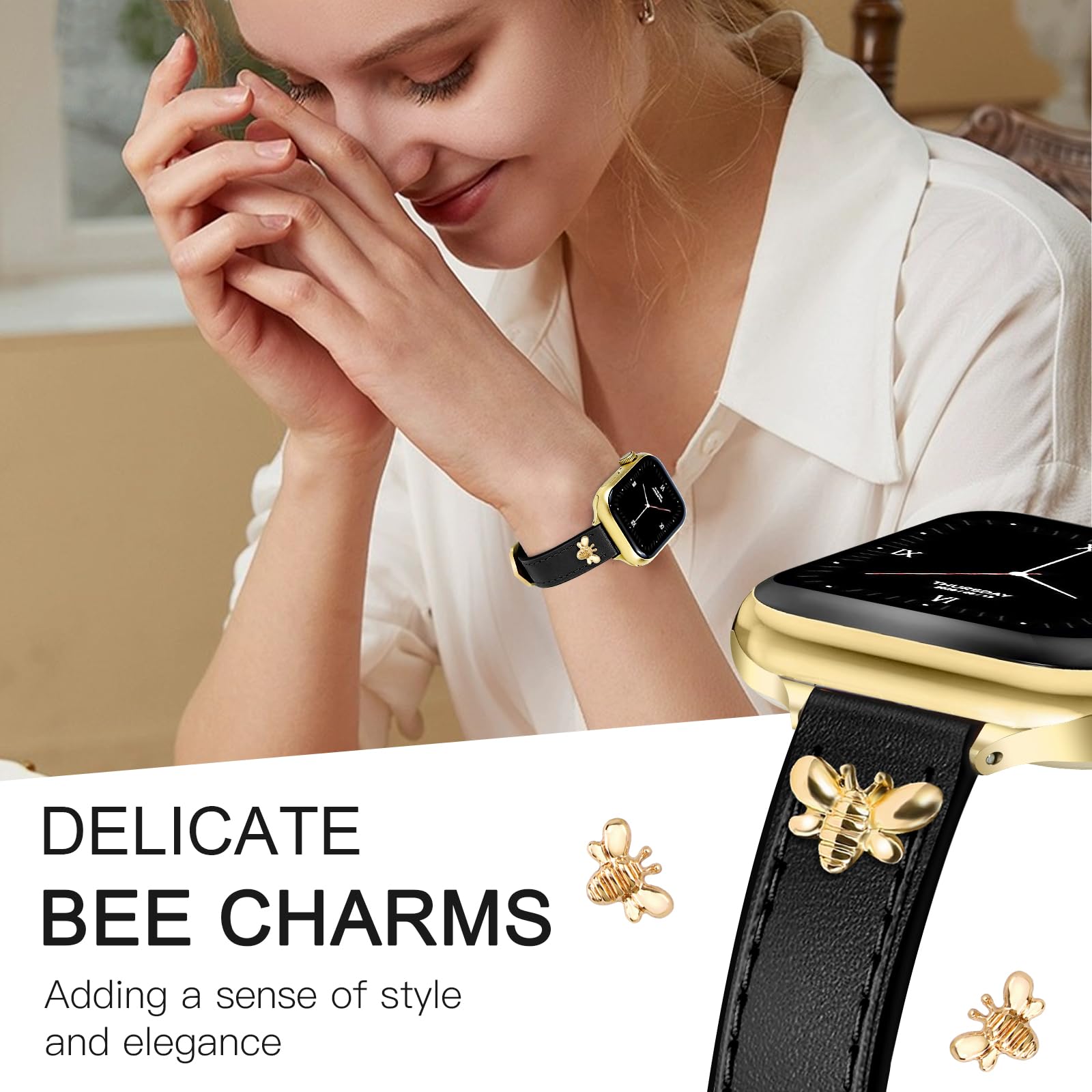 Foto 4 pulgar | Correa de Piel Jr.dm para Apple Watch- Venta Internacional