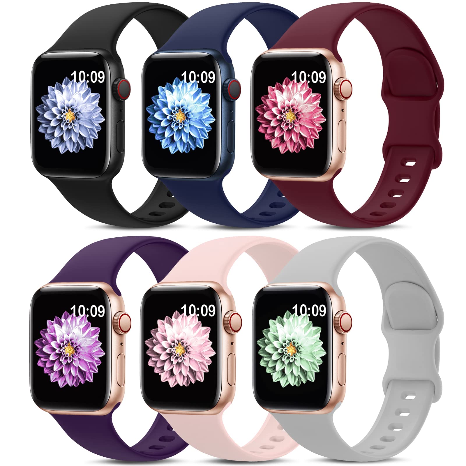 Foto 2 pulgar | Correas Amsky 6 Piezas para Apple Watch-Venta Internacional