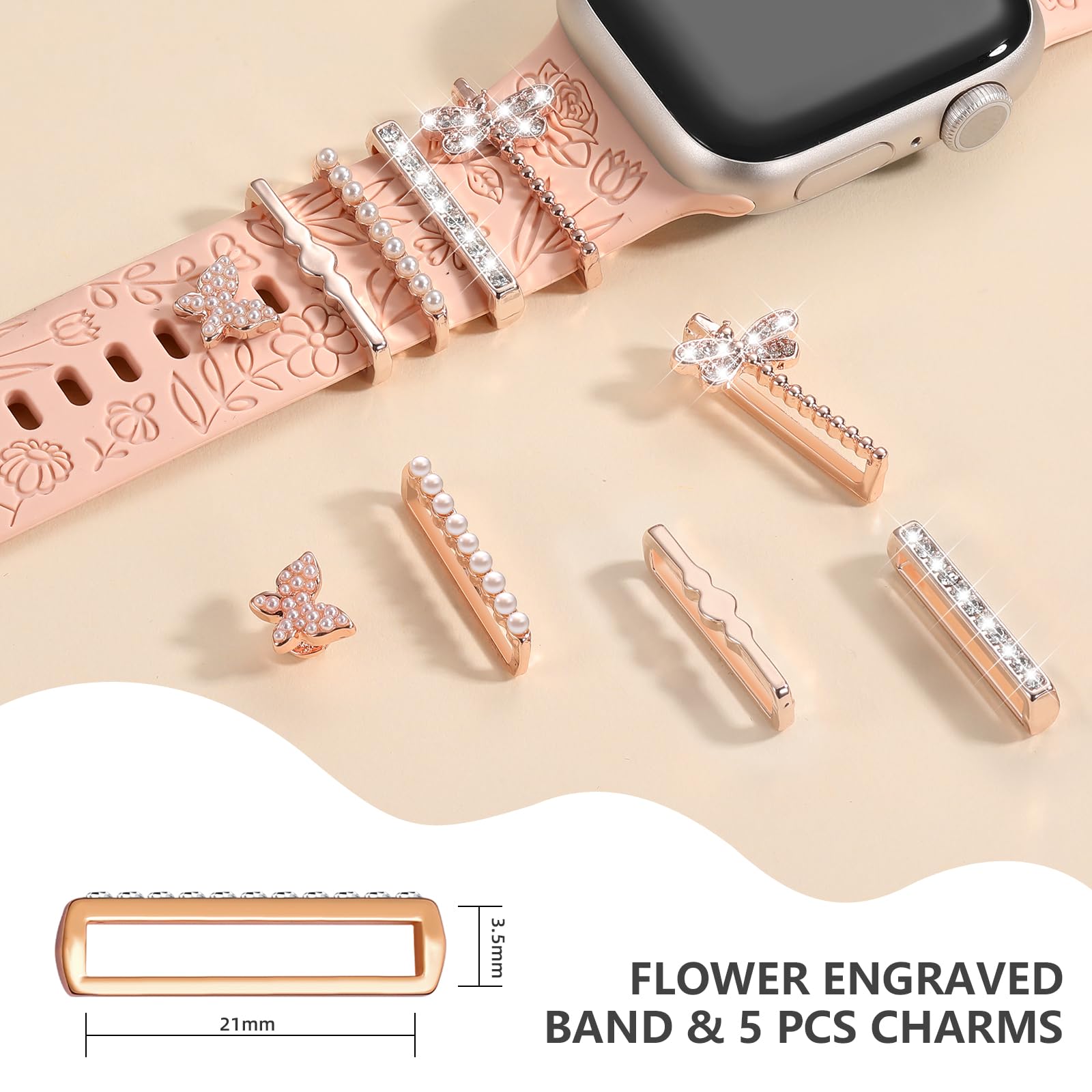 Foto 5 pulgar | Correa DaQin Rosa para Apple 40 mm - Venta Internacional
