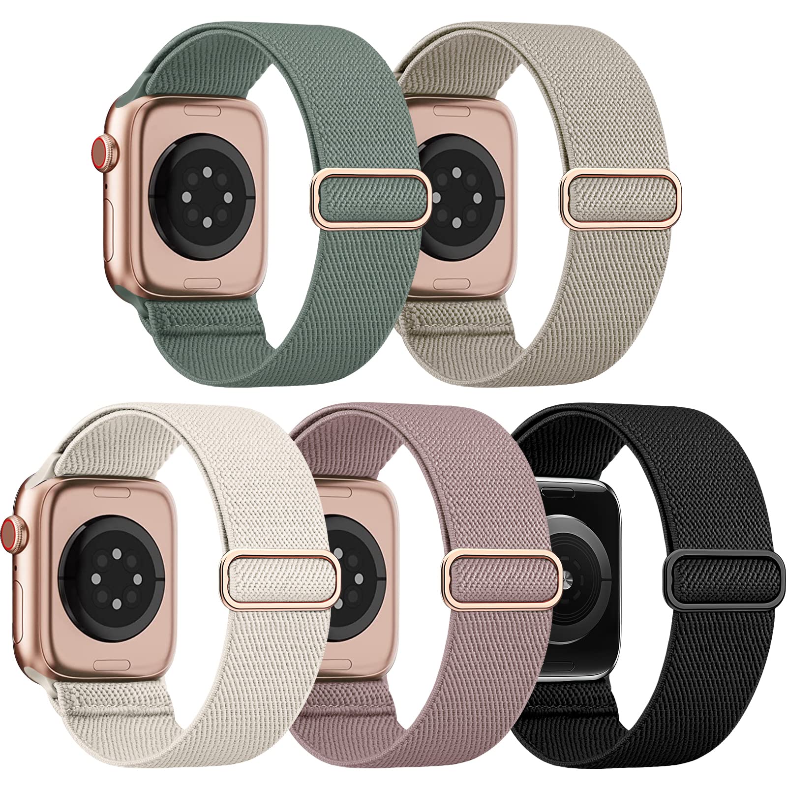 Foto 2 pulgar | Correa De Reloj Eomtam, Elástica, Solo Loop, Compatible Con Apple 40-49 Mm - Venta Internacional.