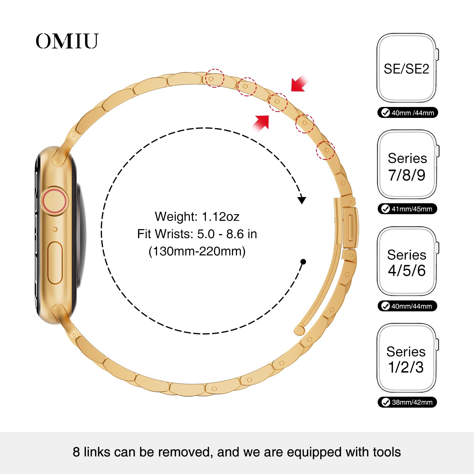 Foto 4 pulgar | Correa Omiu para Apple Watch de 49 mm-Venta Internacional