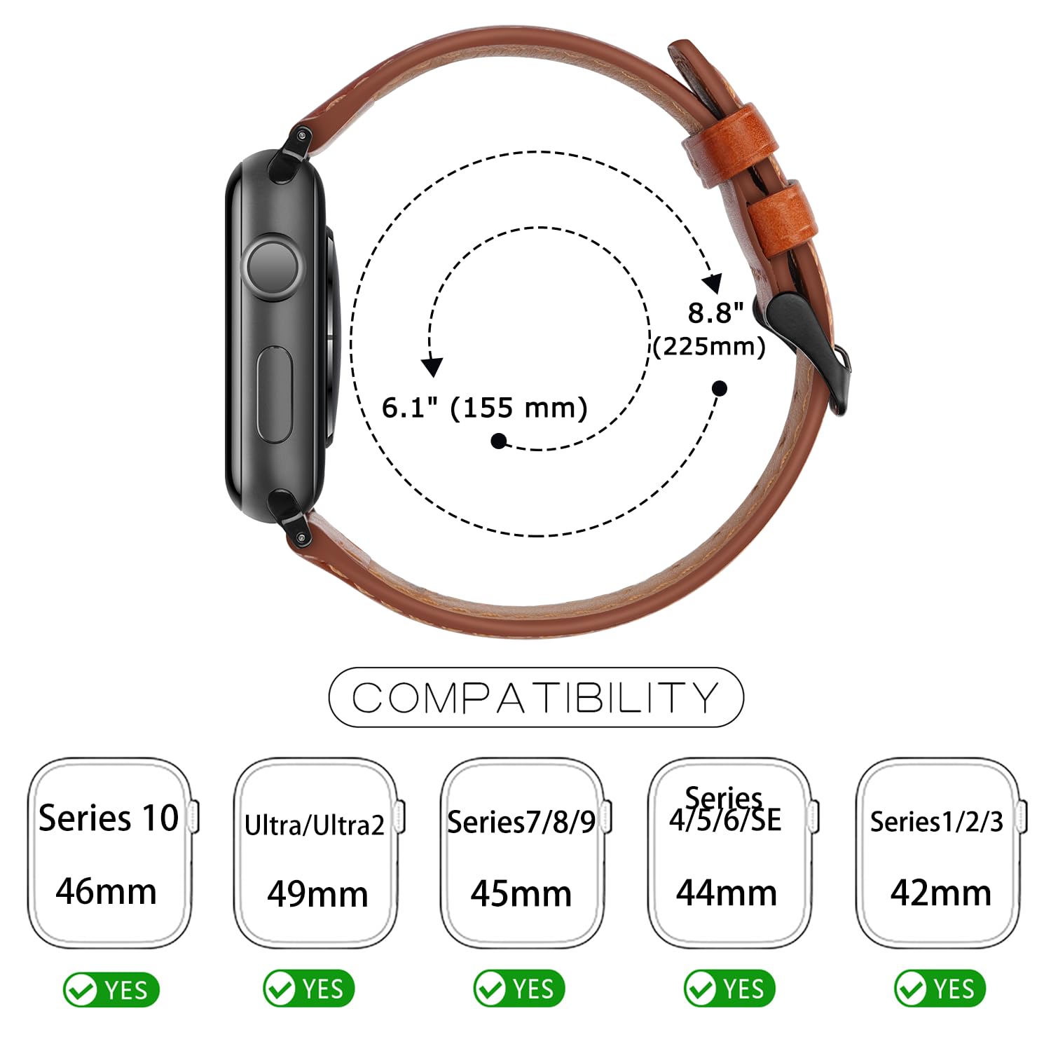 Foto 6 pulgar | Correa Tasikar para Apple Watch de 49 mm-Venta Internacional