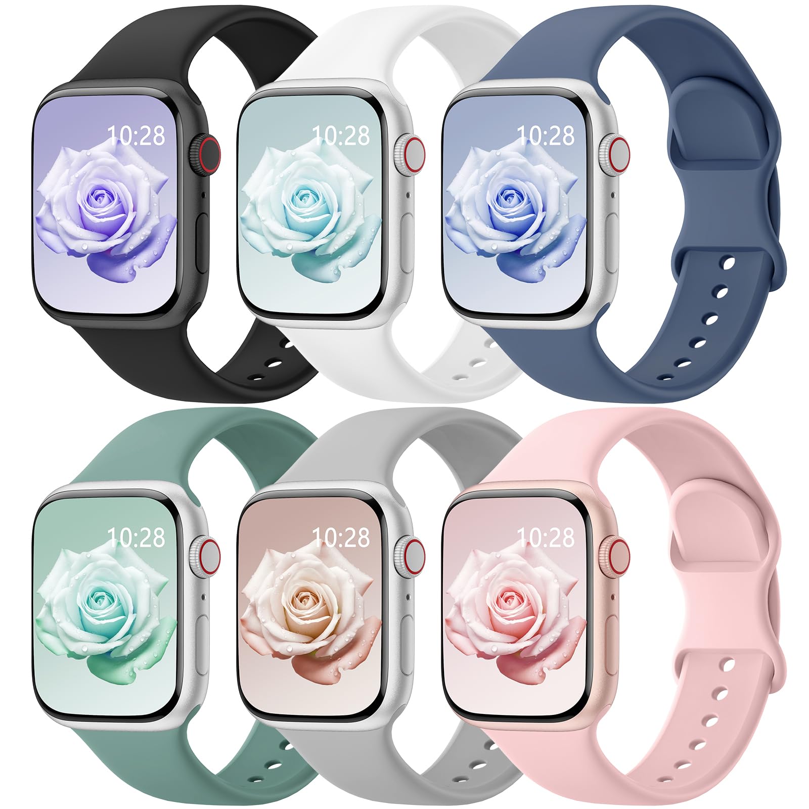 Foto 2 pulgar | Correa Heartboom 6 Piezas para Apple Watch-Venta Internacional