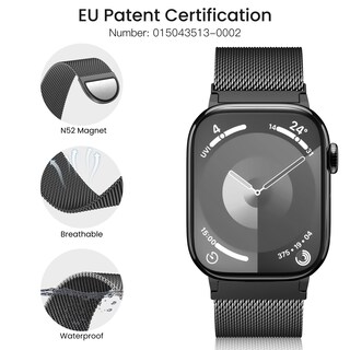 Foto 3 | Correa Wanliss Metal Milanese Loop para Apple Watch - Venta Internacional